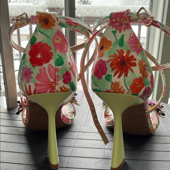 Betsy Johnson Floral Strappy Sandals - Picture 9 of 10